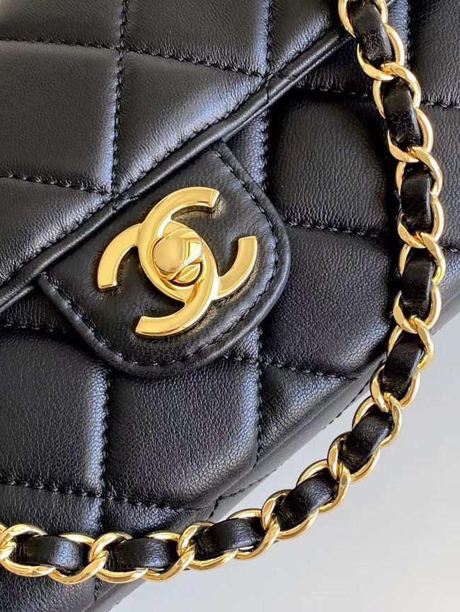Chanel Small Flap Bag Lambskin AS6430 black Chanel Small Flap Bag Lambskin AS6430 black