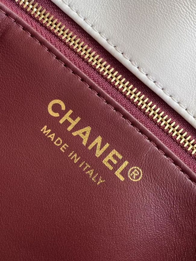 Chanel Small Flap Bag Lambskin AS6430 white Chanel Small Flap Bag Lambskin AS6430 white