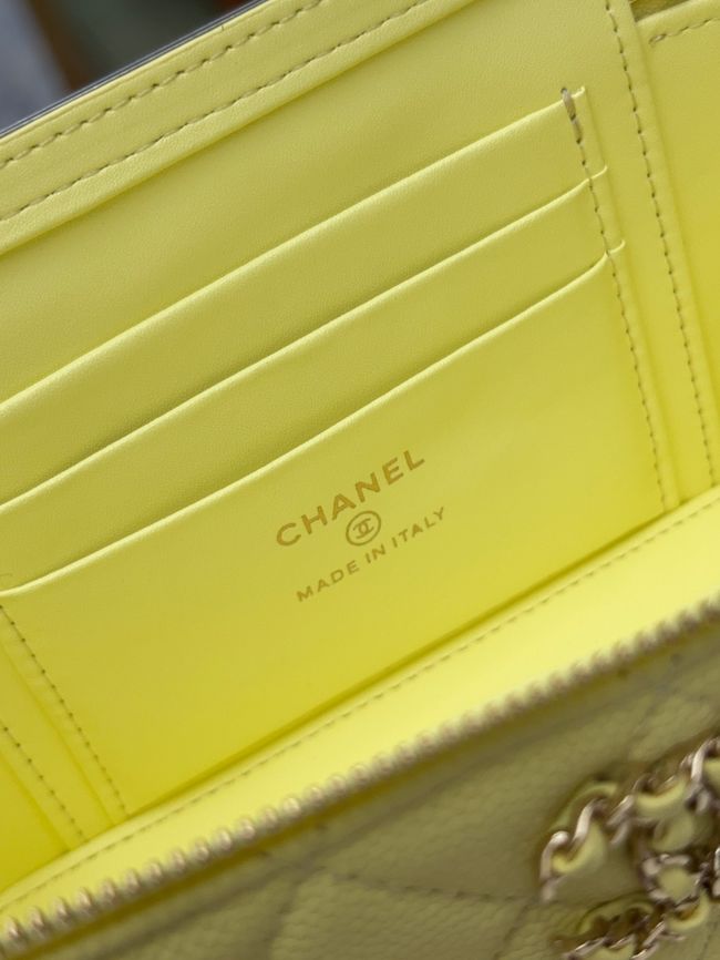 Chanel Vanity with Chain AP5182 yellow Chanel Vanity with Chain AP5182 yellow