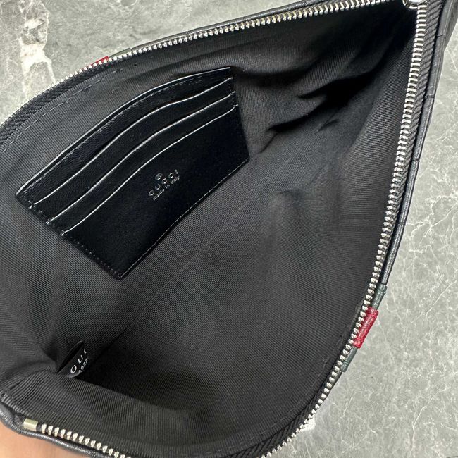 Gucci GG Marmont pouch with strap A006X2 black