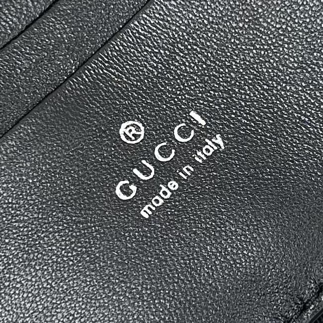 Gucci GG Marmont pouch with strap A006X2 black