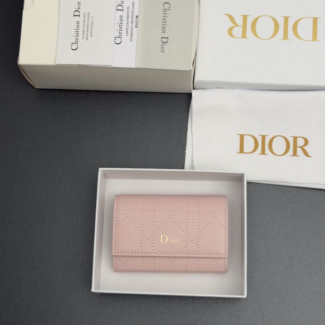Lady Dior Dahlia Wallet S4602 pink Lady Dior Dahlia Wallet S4602 pink