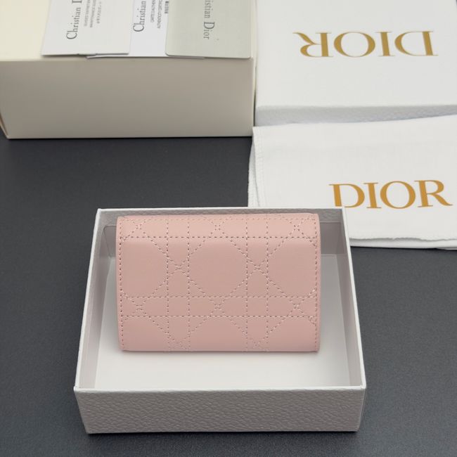 Lady Dior Dahlia Wallet S4602 pink Lady Dior Dahlia Wallet S4602 pink