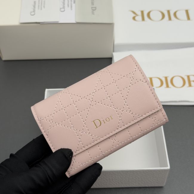 Lady Dior Dahlia Wallet S4602 pink Lady Dior Dahlia Wallet S4602 pink