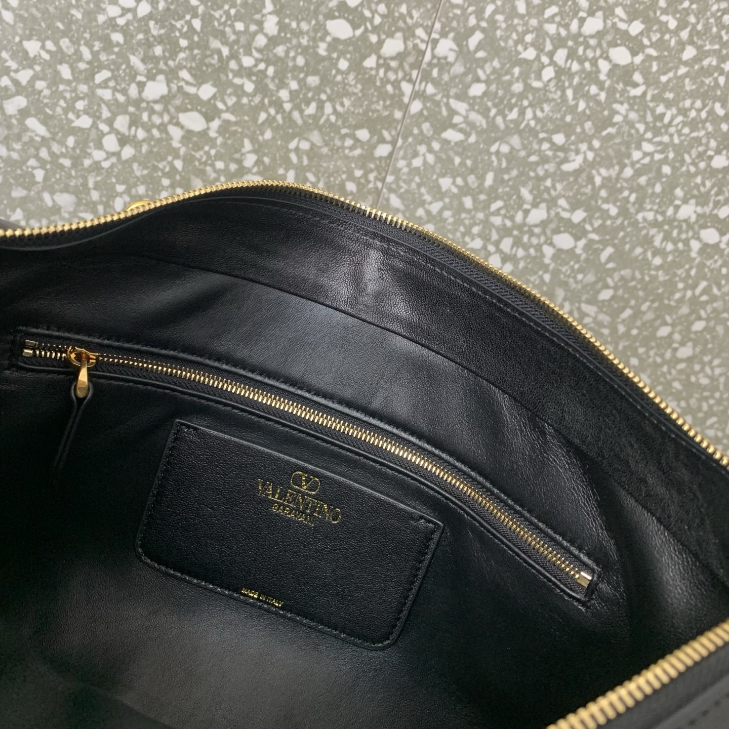 VALENTINO PANTHEA lambskin bag WB0S70 black VALENTINO PANTHEA lambskin bag WB0S70 black