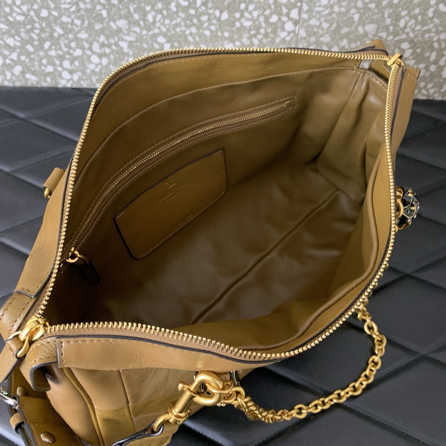 VALENTINO PANTHEA lambskin bag WB0S70 camel VALENTINO PANTHEA lambskin bag WB0S70 camel