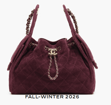 CHANEL 25 Small Handbag Suede AS5293 Burgundy CHANEL 25 Small Handbag Suede AS5293 Burgundy