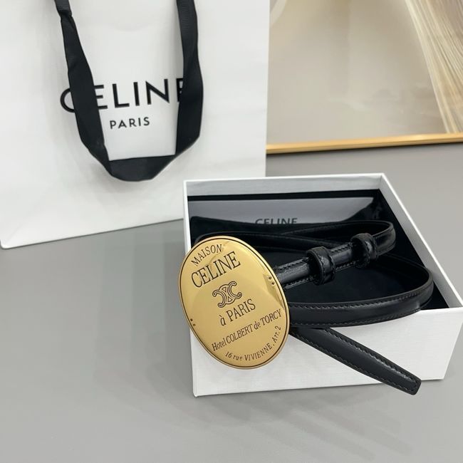 Celine LITTLE MAISON CELINE BELT IN TAURILLON LEATHER 18MM  HO5705