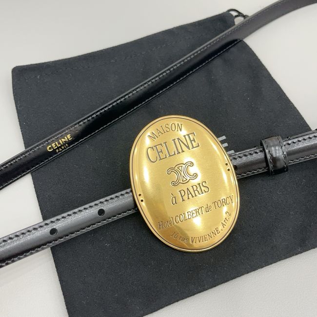 Celine LITTLE MAISON CELINE BELT IN TAURILLON LEATHER 18MM  HO5705