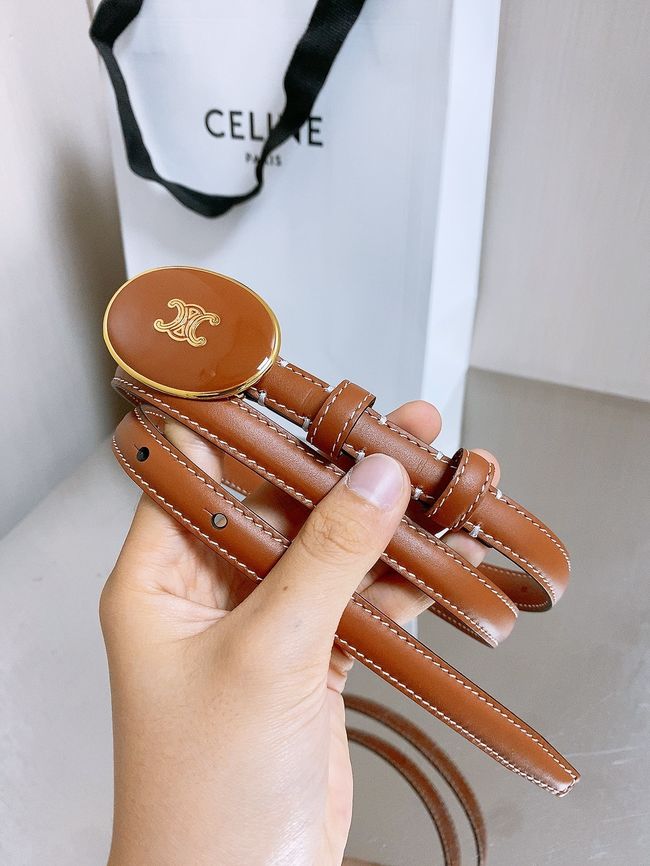Celine ELLIPSE Belt 13 IN TAURILLON LEATHER WITH ENAMELLED BUCKLE P5706 brown Celine ELLIPSE Belt 13 IN TAURILLON LEATHER WITH ENAMELLED BUCKLE P5706 brown