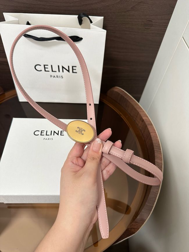 Celine Ellipse Belt 13 IN Taurillon Leather 10673 pink Celine Ellipse Belt 13 IN Taurillon Leather 10673 pink