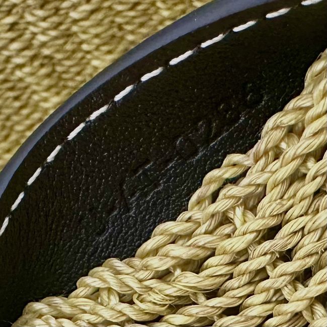 CELINE CLASSIC PANIER MINI BRAIDED TRIOMPHE in RAFFIA and CALFSKIN L10466 TAN CELINE CLASSIC PANIER MINI BRAIDED TRIOMPHE in RAFFIA and CALFSKIN L10466 TAN