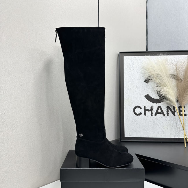 Chanel Calf Boots Suede 95411-1