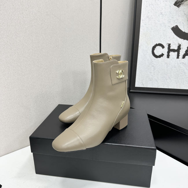 Chanel Mid-Calf Boots Shiny Calfskin 95408-2