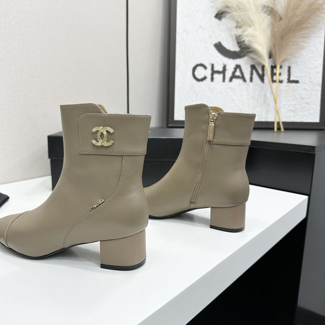 Chanel Mid-Calf Boots Shiny Calfskin 95408-2