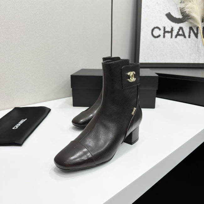 Chanel Mid-Calf Boots Shiny Calfskin 95408-3