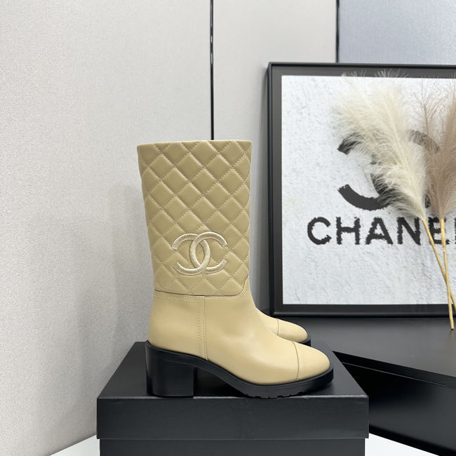 Chanel Mid-Calf Boots Shiny Calfskin 95409-1