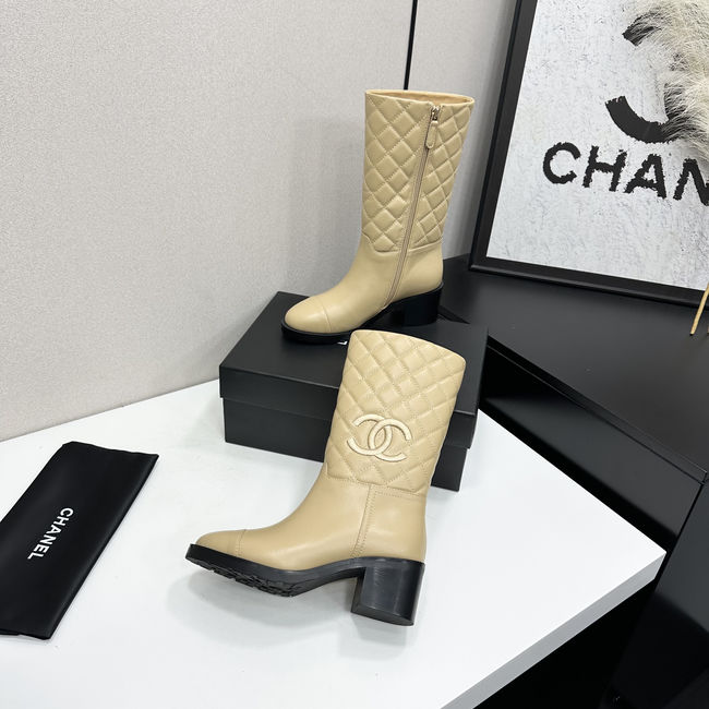 Chanel Mid-Calf Boots Shiny Calfskin 95409-1
