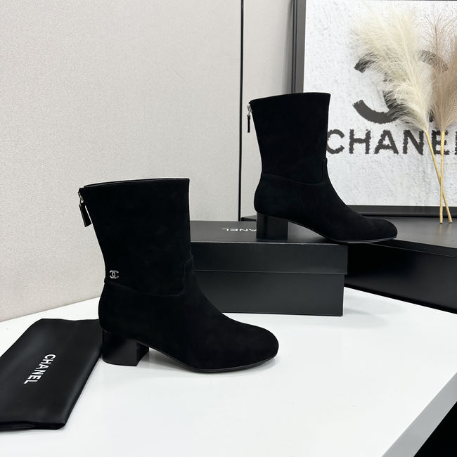 Chanel Mid-Calf Boots Suede 95410-2