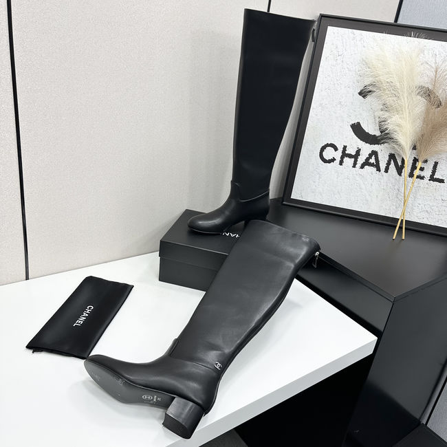 Chanel Shiny Calf Boots 95411-4