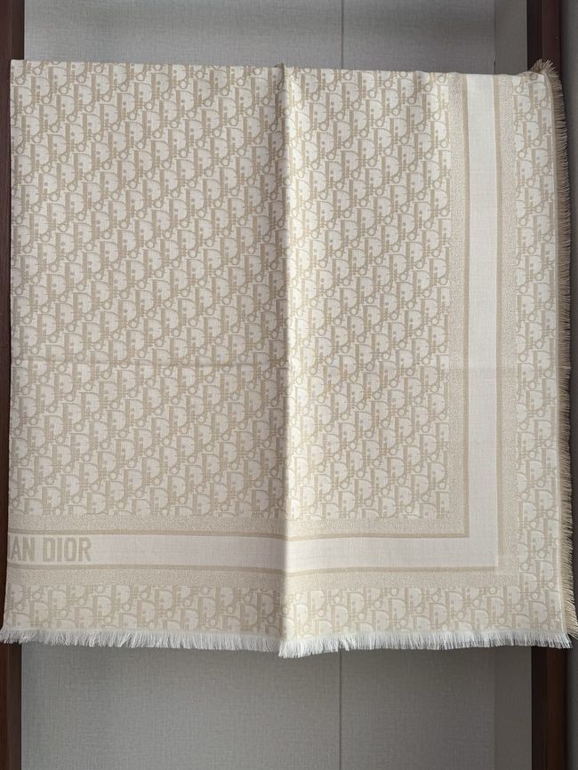 Dior Oblique Shawl Wool and Silk Jacquard I1058-10 Dior Oblique Shawl Wool and Silk Jacquard I1058-10