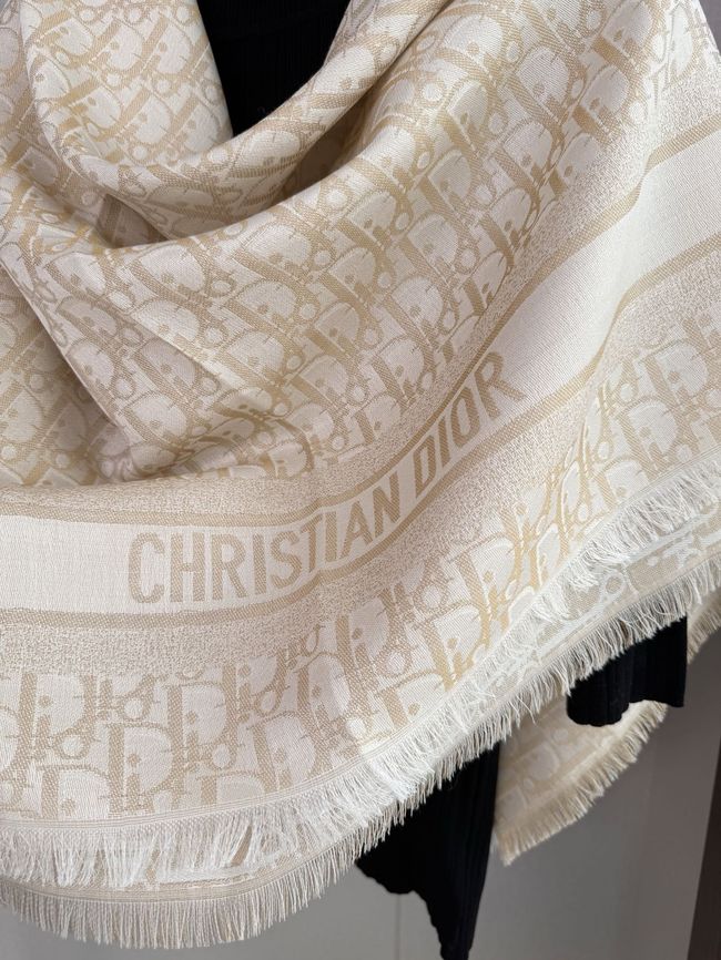 Dior Oblique Shawl Wool and Silk Jacquard I1058-10 Dior Oblique Shawl Wool and Silk Jacquard I1058-10