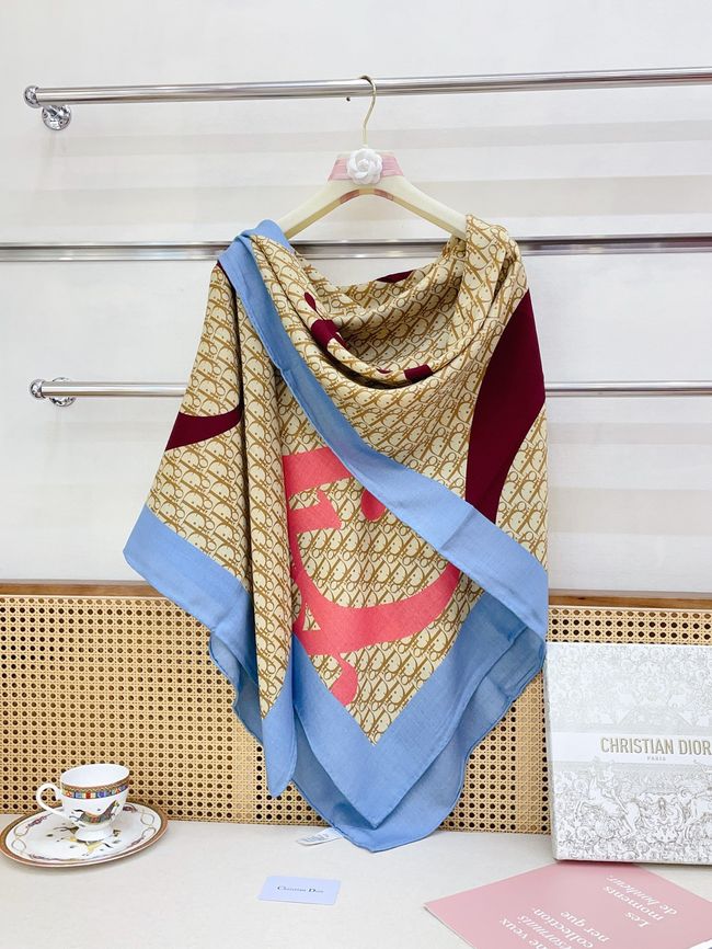 Dior Oblique Shawl Wool and Silk Jacquard I1060-1 Dior Oblique Shawl Wool and Silk Jacquard I1060-1