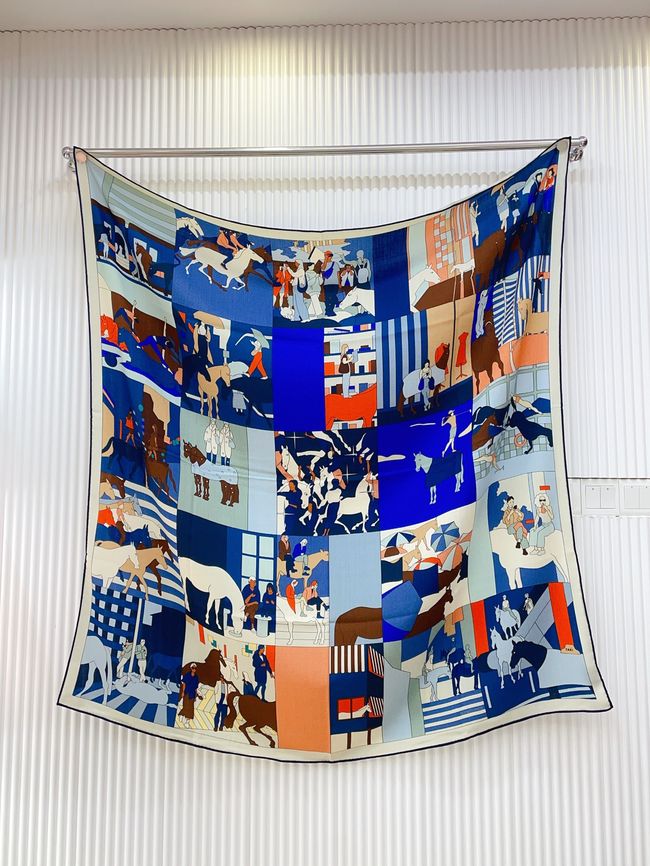 Hermes cashmere Shawl H36119-4