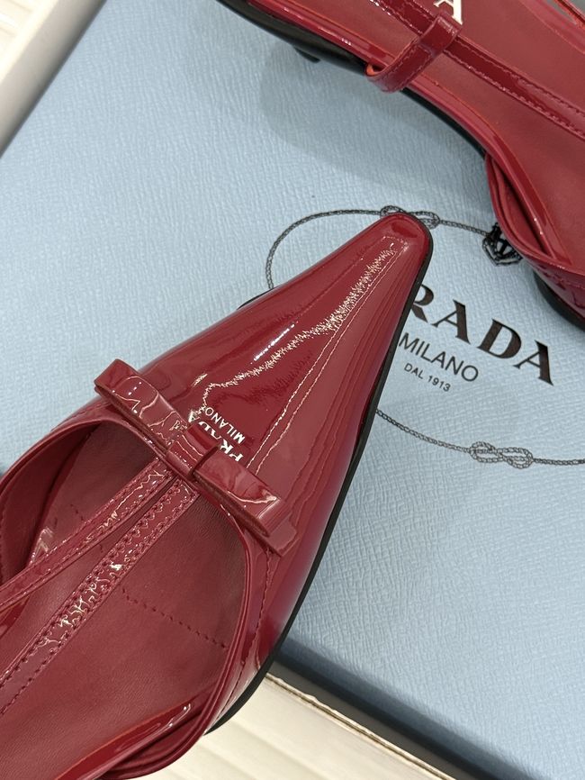 Prada Brushed leather slingback pumps 1I701O-2