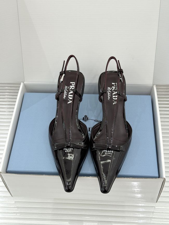 Prada Brushed leather slingback pumps 1I701O-5