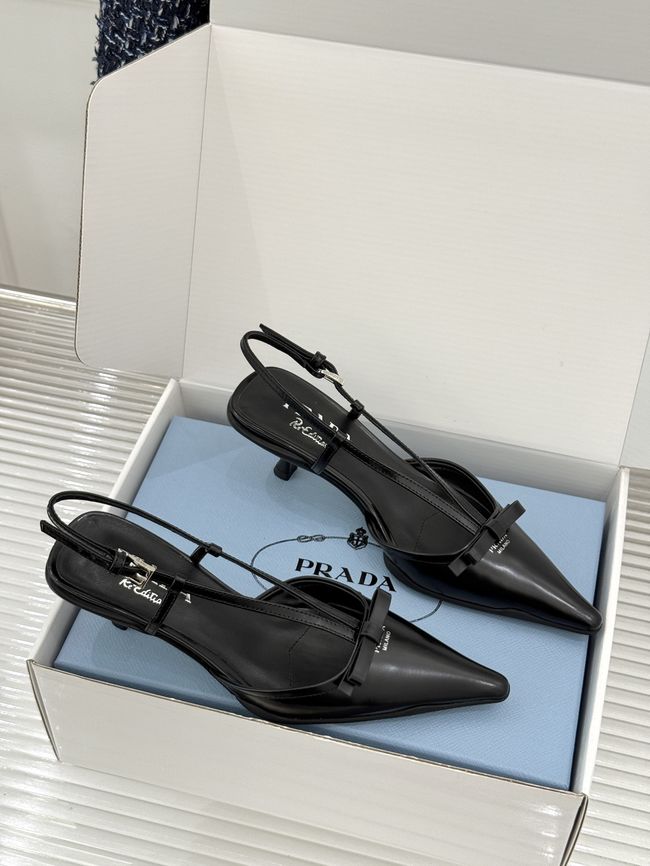 Prada Brushed leather slingback pumps 1I701O-8