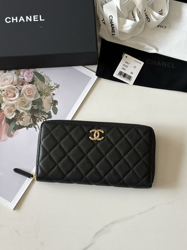 Chanel Classic Zipped Wallet AP5077 black Chanel Classic Zipped Wallet AP5077 black