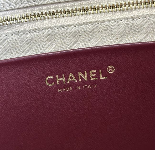 Chanel Shopping Bag Grained Calfskin AS6483 Burgundy Chanel Shopping Bag Grained Calfskin AS6483 Burgundy