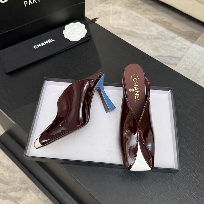 Chanel Mules Patent Calfskin G47606-4