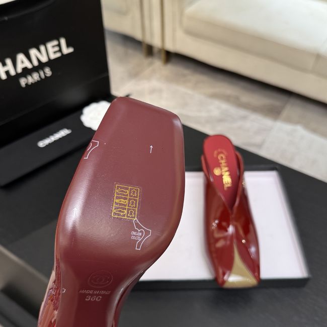 Chanel Mules Patent Calfskin G47606-5