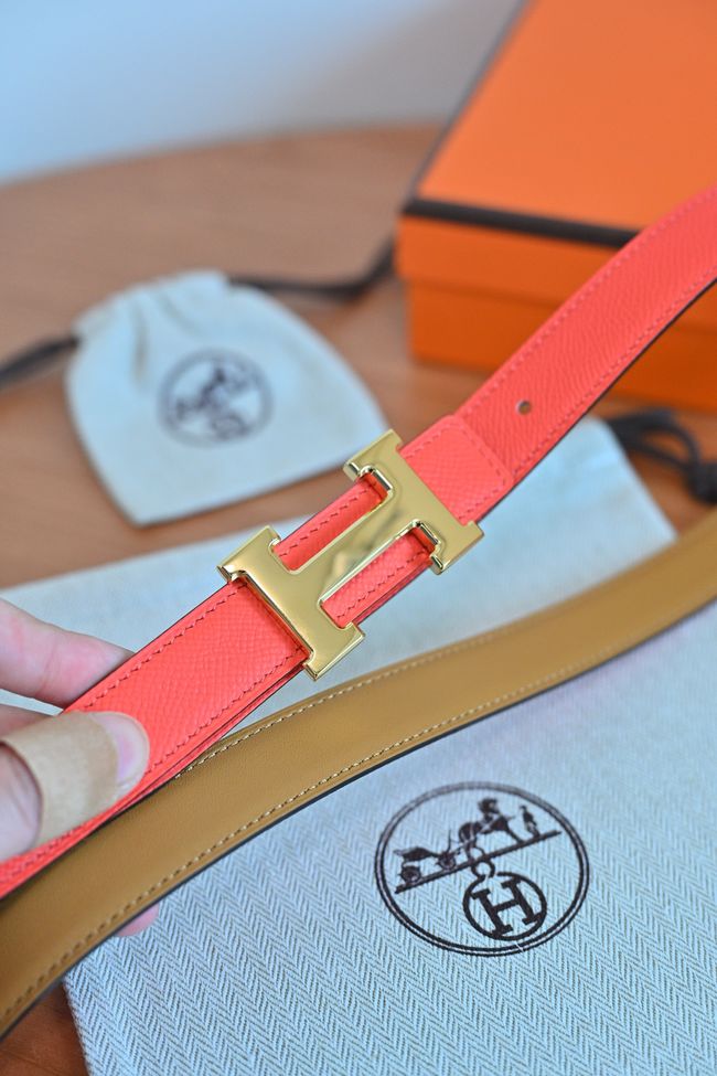 Hermes Constance buckle & double-sided leather belt 24mm H07457-3 Hermes Constance buckle & double-sided leather belt 24mm H07457-3