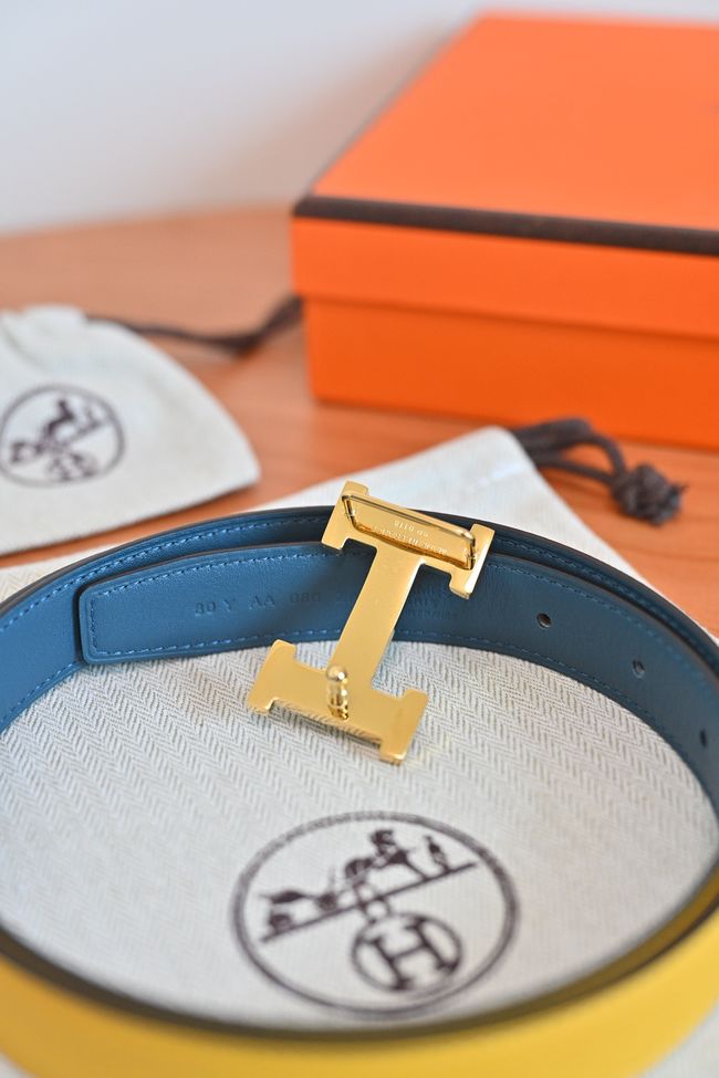 Hermes Constance buckle & double-sided leather belt 24mm H07457-4 Hermes Constance buckle & double-sided leather belt 24mm H07457-4
