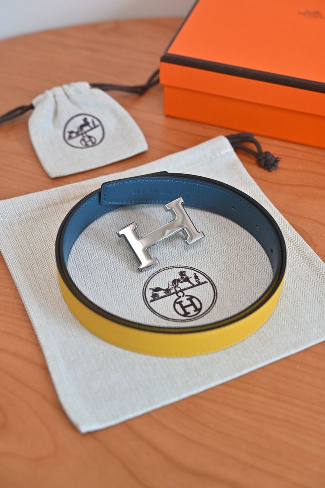 Hermes Constance buckle & double-sided leather belt 24mm H07457-4 Hermes Constance buckle & double-sided leather belt 24mm H07457-4