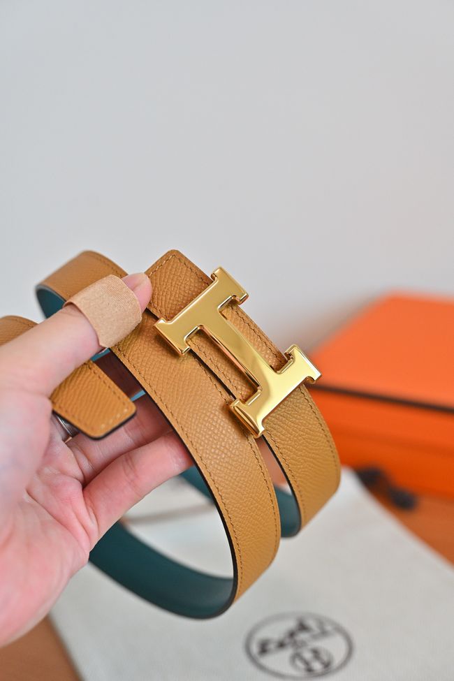 Hermes Constance buckle & double-sided leather belt 24mm H07457-7 Hermes Constance buckle & double-sided leather belt 24mm H07457-7
