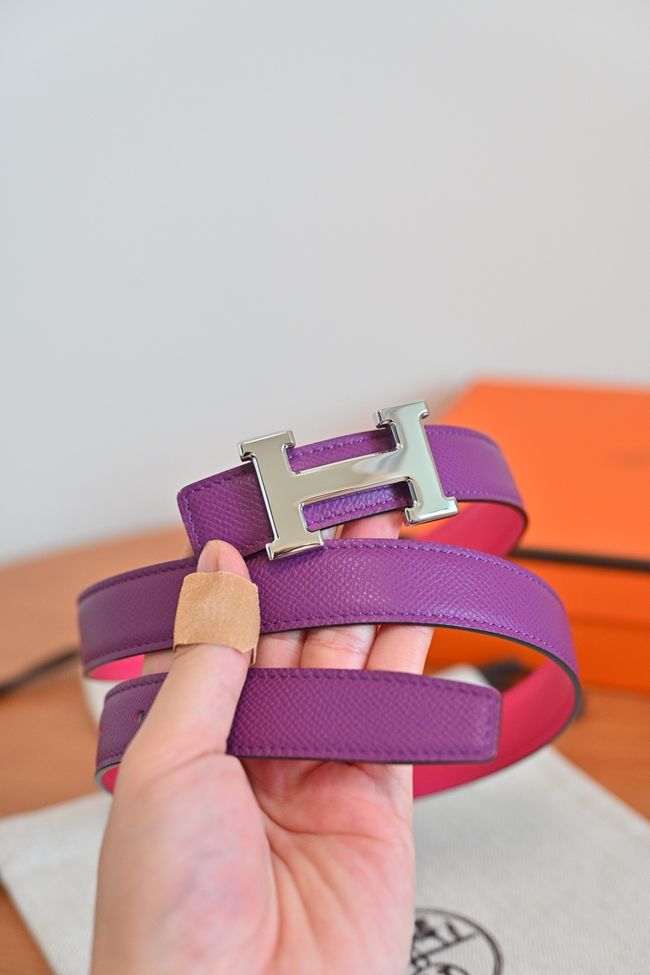 Hermes Constance buckle & double-sided leather belt 24mm H07457-8 Hermes Constance buckle & double-sided leather belt 24mm H07457-8