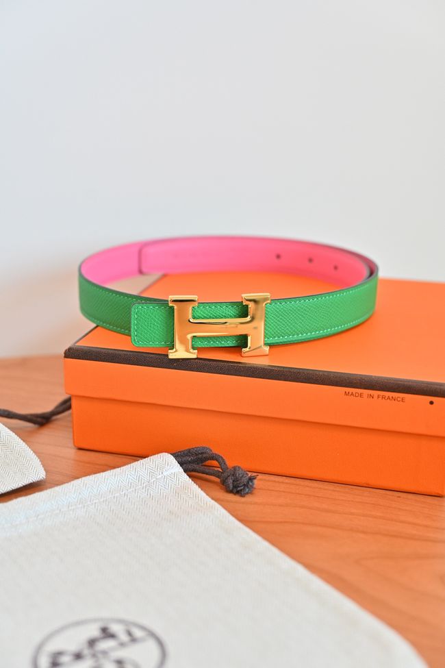 Hermes Constance buckle & double-sided leather belt 24mm H07457-9 Hermes Constance buckle & double-sided leather belt 24mm H07457-9