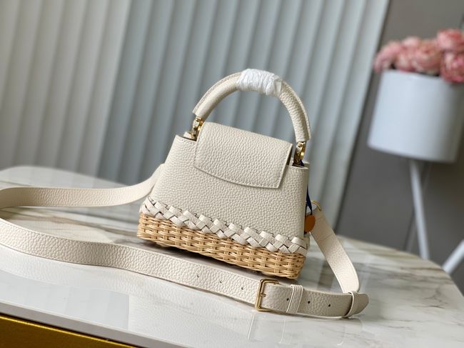 Louis Vuitton Capucines Mini M24977 Ivory Louis Vuitton Capucines Mini M24977 Ivory