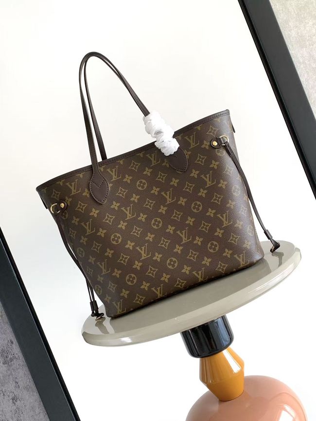Louis Vuitton Reversible Neverfull Bandouliere Inside Out MM M12707 brown