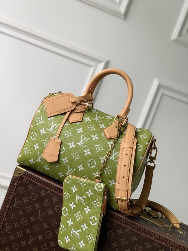 Louis Vuitton Speedy P9 Bandouliere M2A408 white&green Louis Vuitton Speedy P9 Bandouliere M2A408 white&green