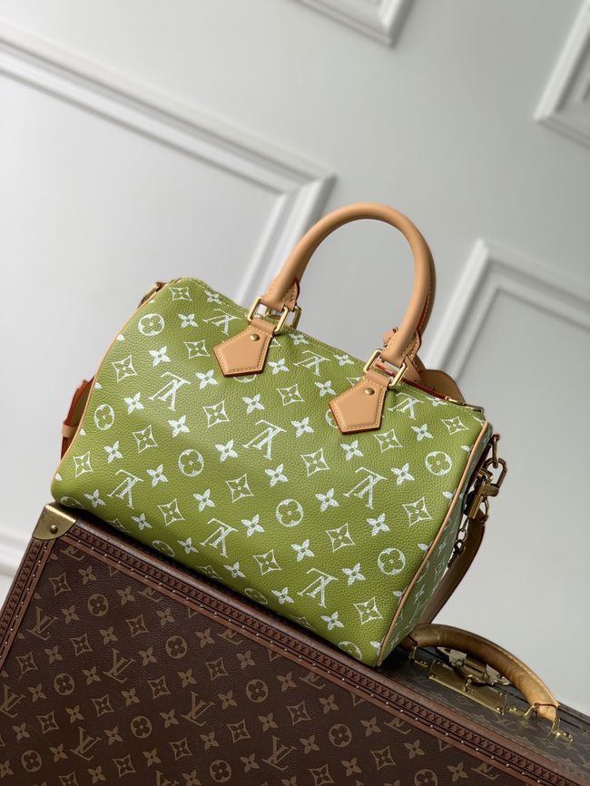 Louis Vuitton Speedy P9 Bandouliere M2A408 white&green Louis Vuitton Speedy P9 Bandouliere M2A408 white&green