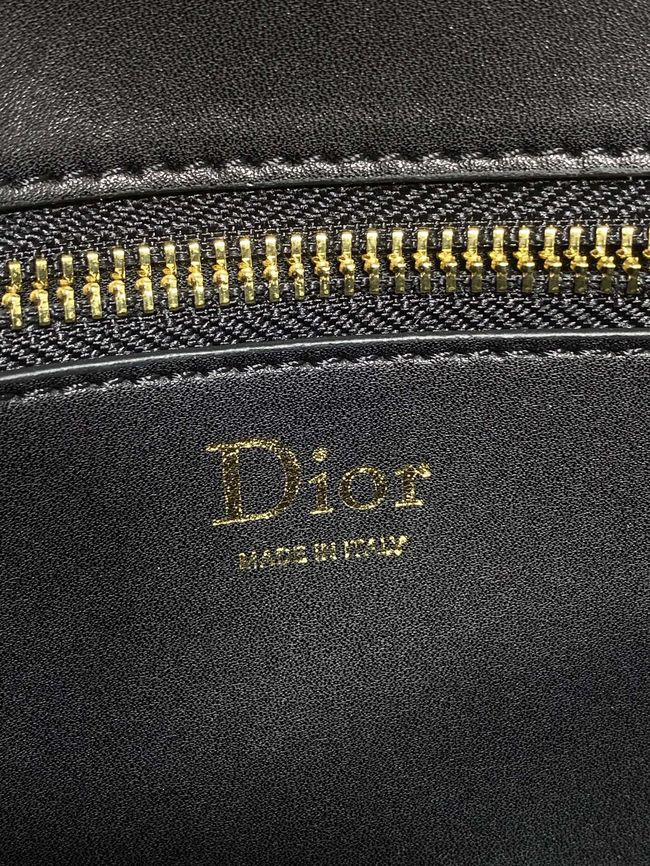 Dior Medaillon Pouch Smooth Calfskin M3671 black Dior Medaillon Pouch Smooth Calfskin M3671 black