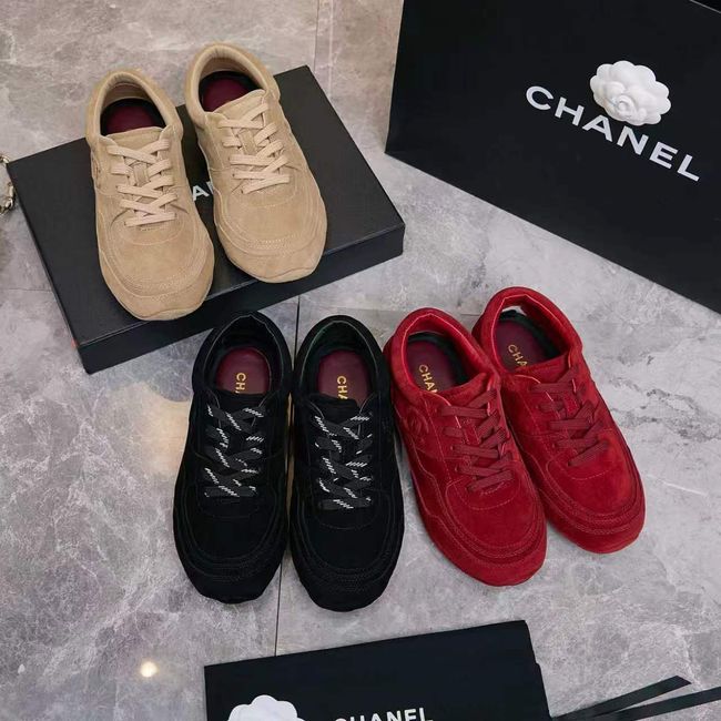 Chanel Trainers Suede Calfskin G47655-1