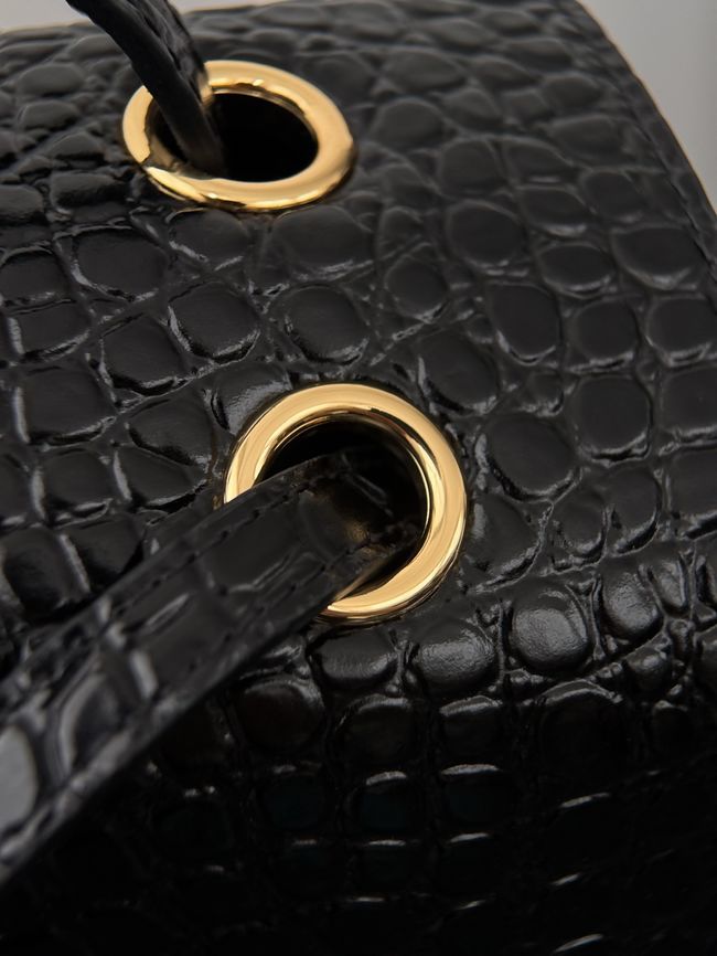 Chanel Crocodile Embossed Maxi Flapbag Calfskin AS6233 Black Chanel Crocodile Embossed Maxi Flapbag Calfskin AS6233 Black