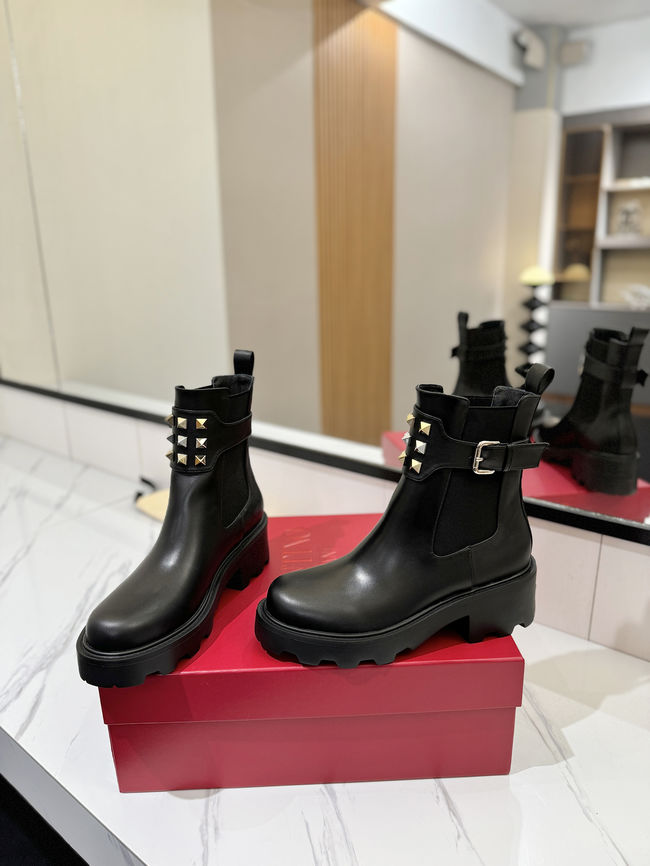 Valentino LOGO cowhide ankle boots S0MT5-1