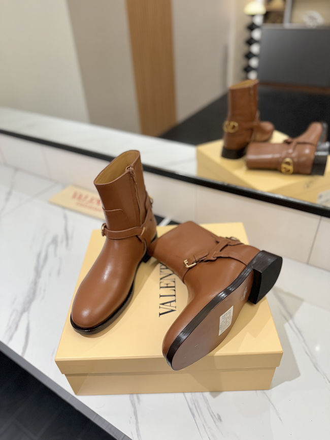 Valentino LOGO cowhide ankle boots S0QN8-5